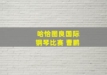 哈恰图良国际钢琴比赛 曹鹏